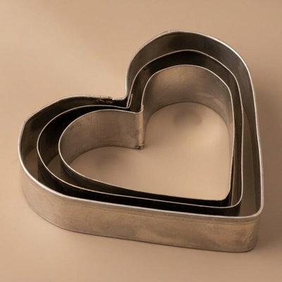 طقم قواطع معجنات معدنية السيف غاليري، 3 قطع - فضي product image 1