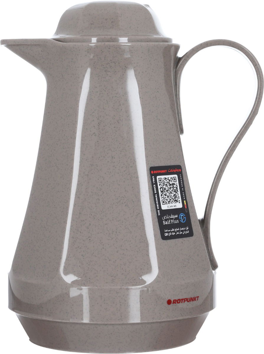 ترمس روتبونت، 1 لتر، حافظة داخلية زجاج، هيكل خارجي بلاستيك - كابتشينو product image
