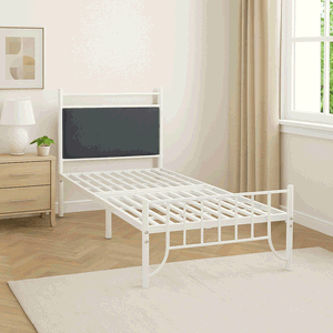 سرير حديد، 35×180×20 سم - أبيض product image 2