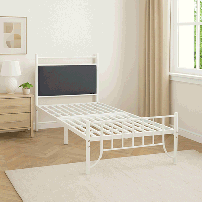 سرير حديد، 35×180×20 سم - أبيض product image 2