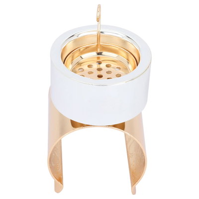 مبخرة استيل السيف غاليري، 7x7x11 سم - فضي / ذهبي product image 2