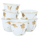 Al Saif Gallery porcelain touch Arabic coffee cups set, 6 pieces - white product image 1