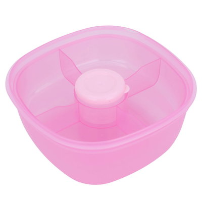 لانش بوكس بلاستيك السيف غاليري، مربع، بغطاء، 1.2 لتر - وردي product image 3