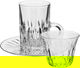 Alsaif Gallery Bialat Crystal Cups and Saucer Serving Set, 18 Pieces - Transparent product image 1