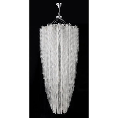Norco Classic Aluminum Glass Chandelier, 37 Bulbs, E14 Base - Silver product image 3