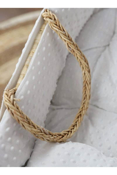 سرير موسى قطن فان مومنت، 76×42×76 سم، حامل هزاز - ابيض product image 4