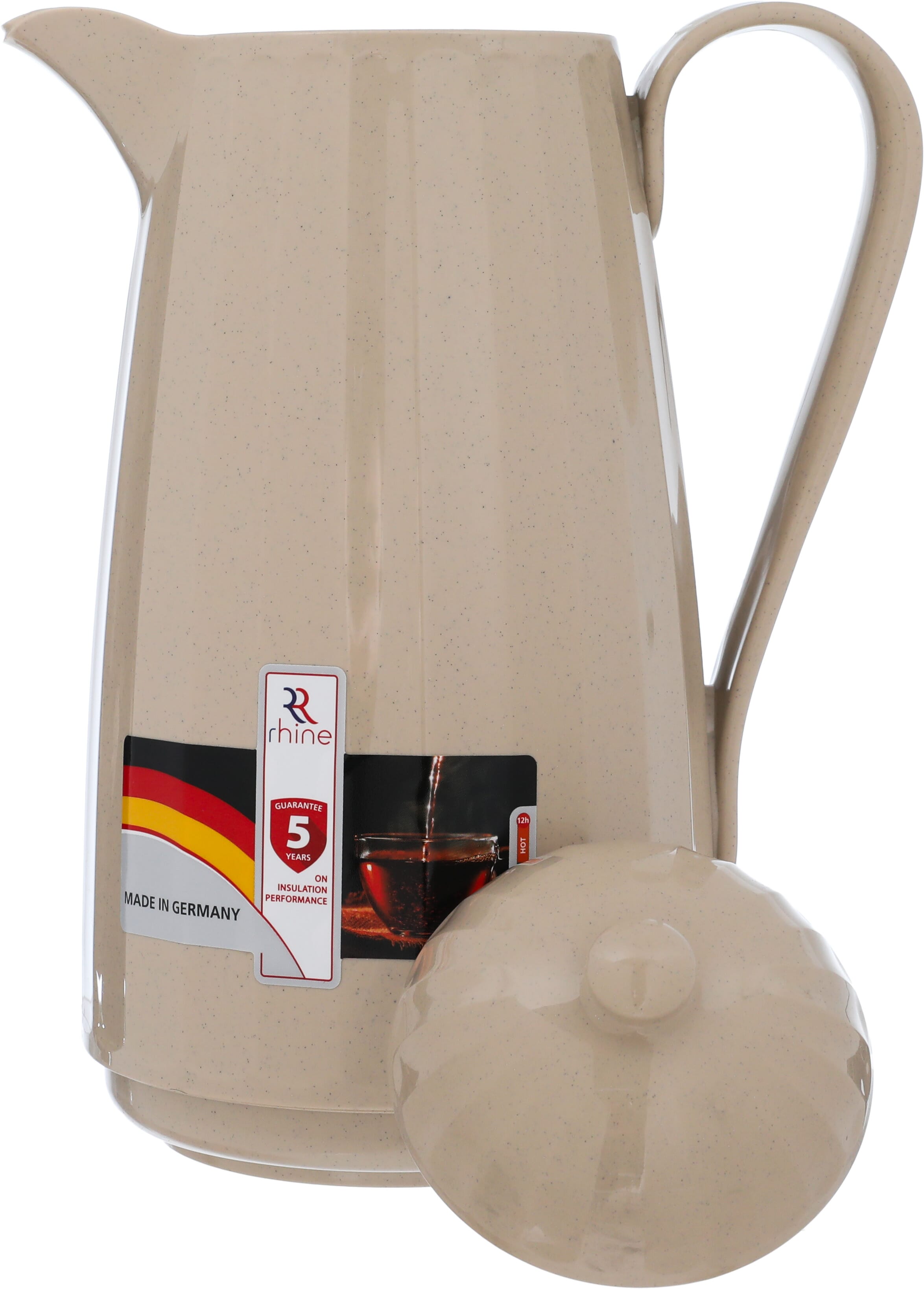 Markotic Rhine Thermos, 1 liter, thermal glass inner container, plastic outer shell - light brown product image 4