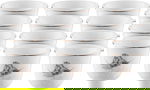 طقم فناجين قهوة بورسلان السيف غاليري، 12 قطعة، نقش عصفور - أبيض product image 1