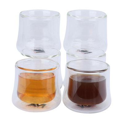 طقم فناجين قهوة عربي زجاج حراري السيف غاليري، 60 مل، 6 قطع - شفاف product image 2