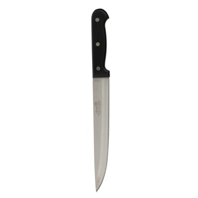 Steel knife with plastic handle, 8 inch - black product image 2
