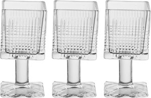 Al Taj Home Trading Establishment Crown Home Foundation Glass Serving Set, 70ml, 3 Pieces, Square, Base - Clear product image