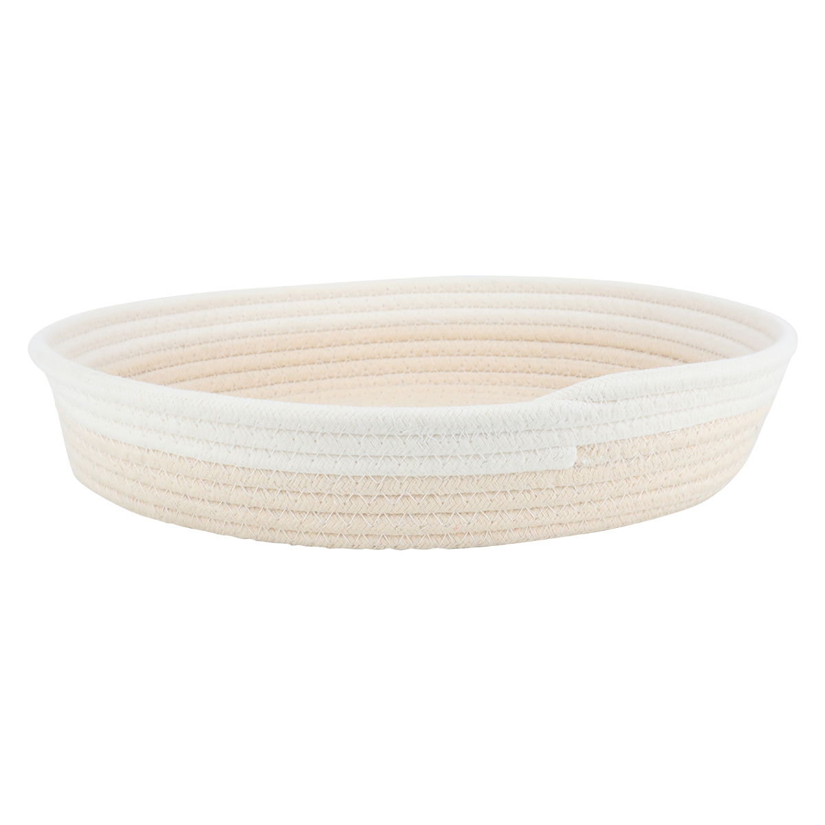 Al Saif Gallery Fabric serving basket, 33 x 33 x 3 cm, round - white product image 2