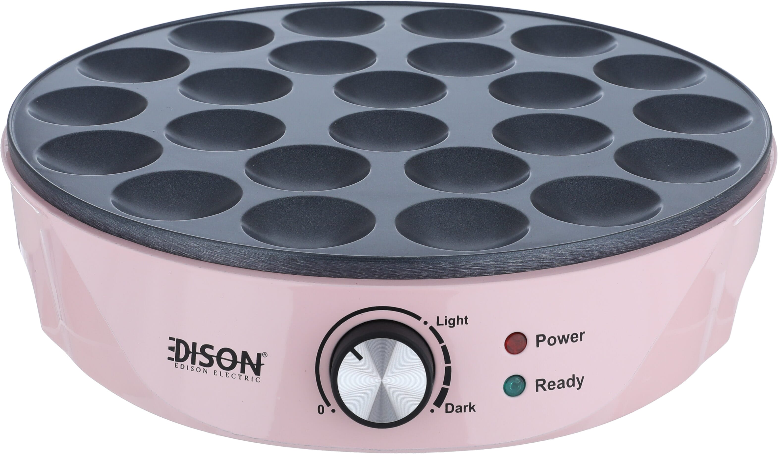 Edison JC-604PINK/24 Tefal Pancake Maker, 1000 Watt, 24 Eyes - Pink product image