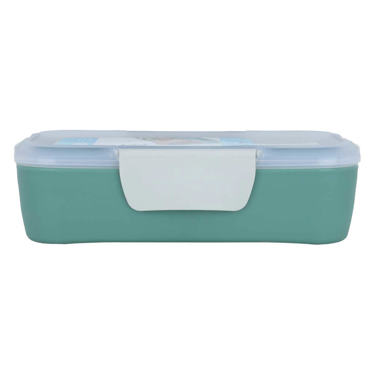 Al Saif Gallery Plastic Lunch Box, 1 Liter / 33.8 Inch, Rectangle - Green product image 2