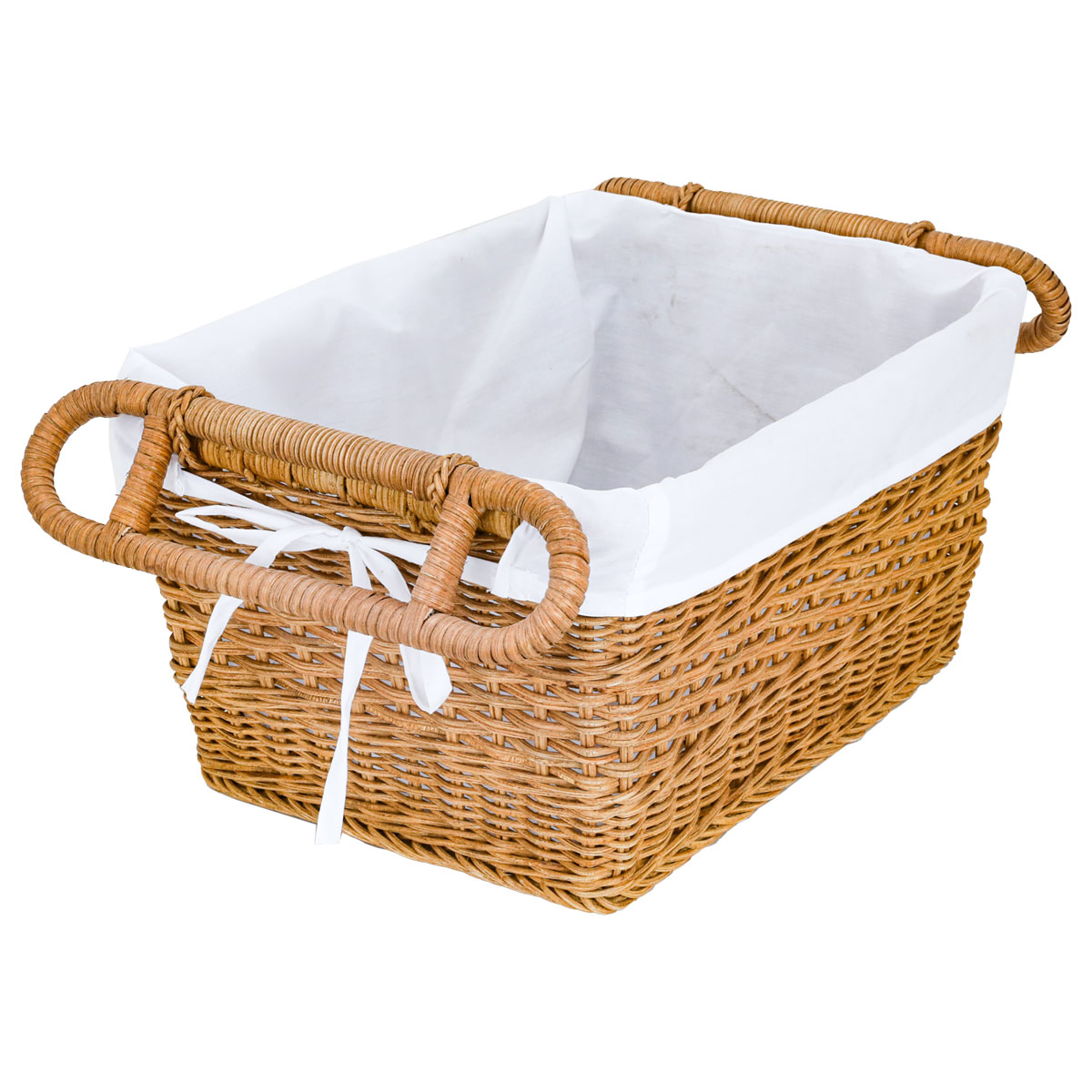 Al Saif Gallery Rectangular Wicker Serving Basket, 40 X 30 X 20 Cm - Beige product image 2