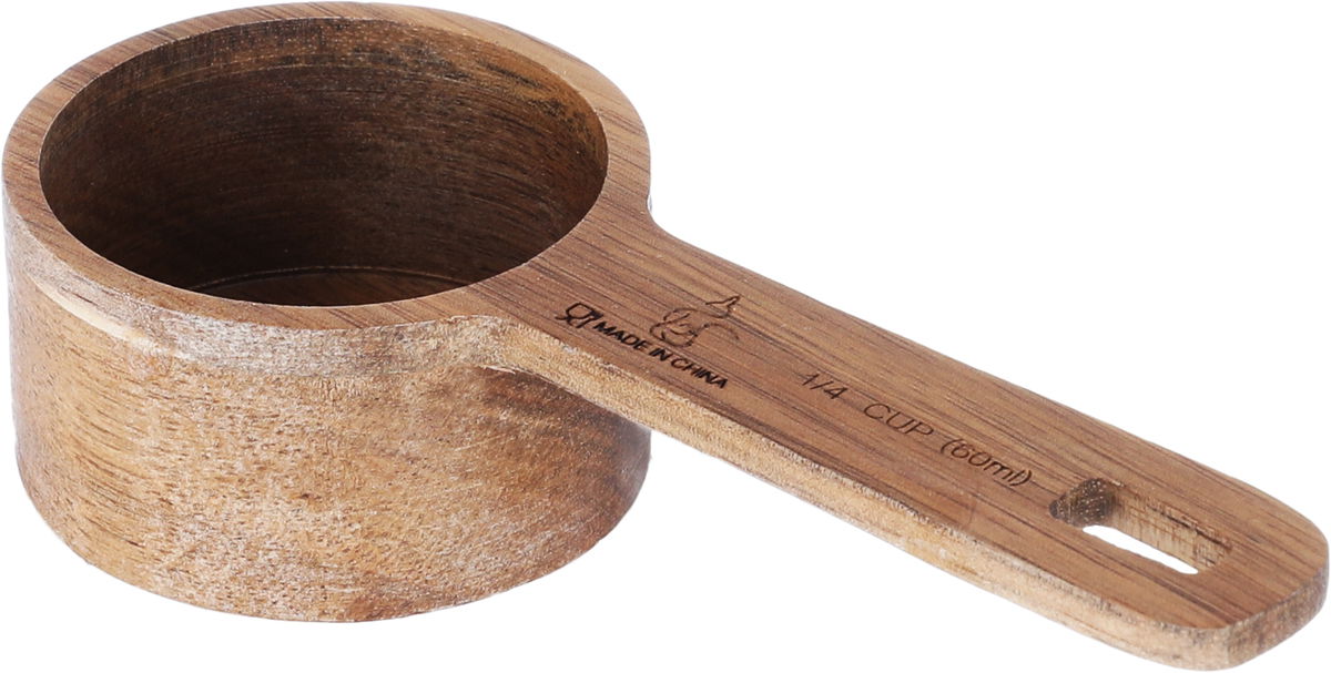Al Saif Gallery Wooden Measuring Cups Set, 60/80/125/250 ml, 4 Pieces - Brown product image 5