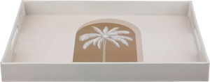 Al Saif Gallery Tofriya Plastic Presentation, 40x30x4 cm, Palm Engraving - Beige product image