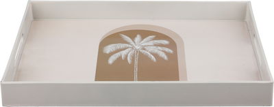 Al Saif Gallery Tofriya Plastic Presentation, 40x30x4 cm, Palm Engraving - Beige product image 1