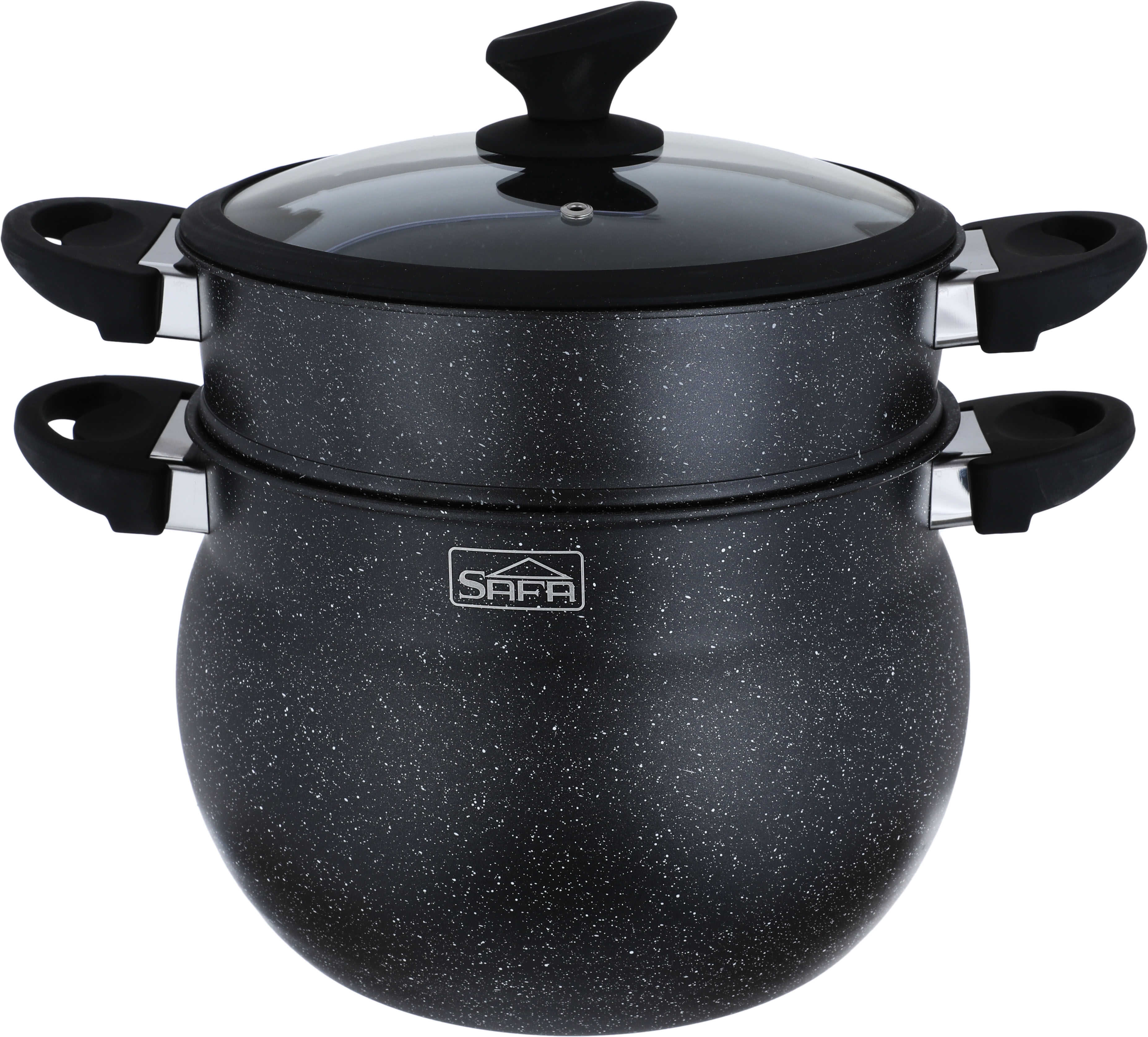 Safa Granite Double Cooker, 8L - Black product image 2