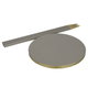 Al Saif Gallery steel table, round, base - gold product image 2