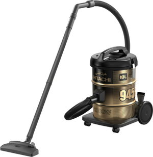 مكنسة برميل هيتاشي، 18 لتر، 2000 واط، CV-945FSS220BK(ME) - اسود product image