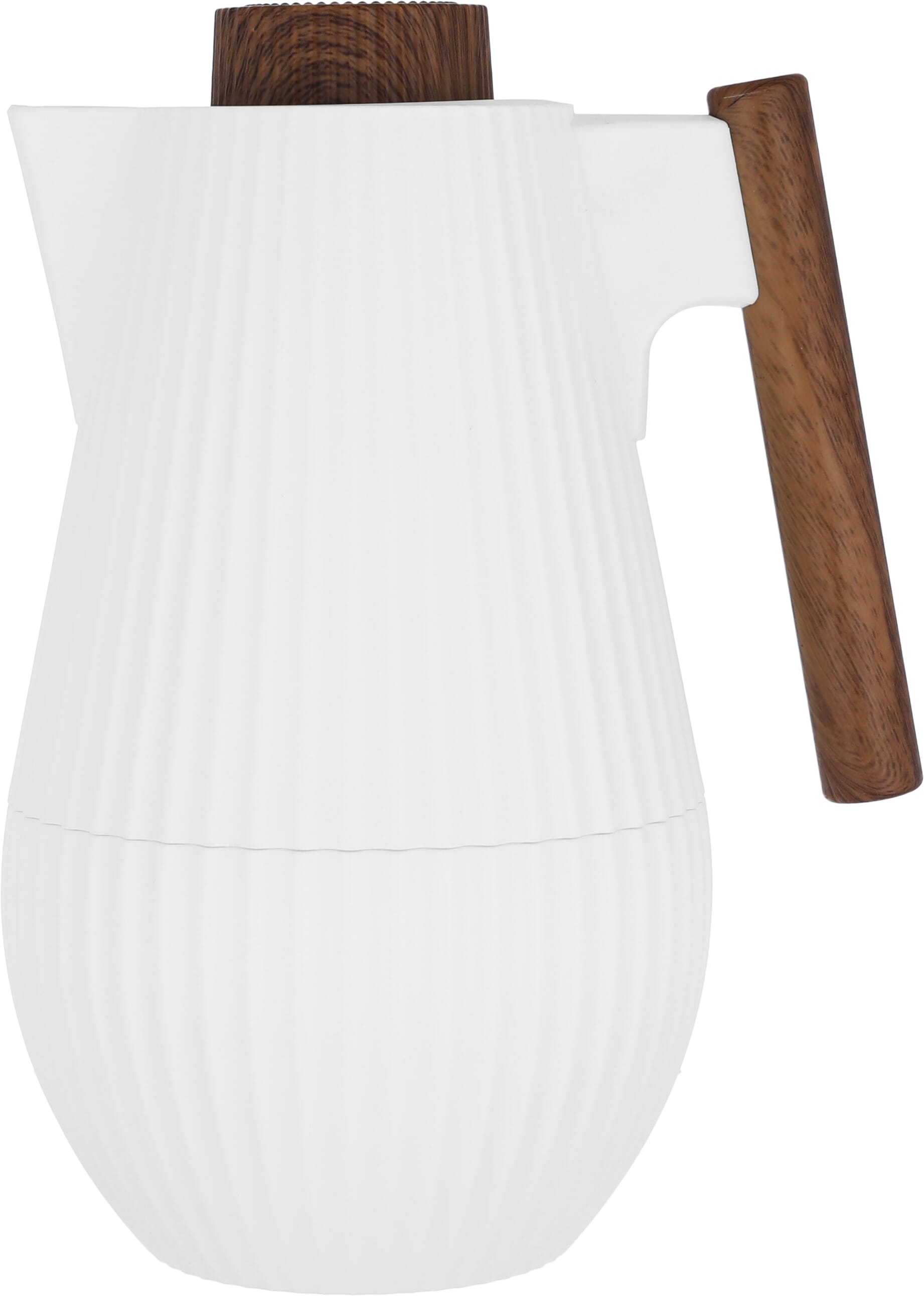 Al Saif Gallery Layar thermos, 1 liter, thermal glass inner container, plastic outer shell - white product image 1