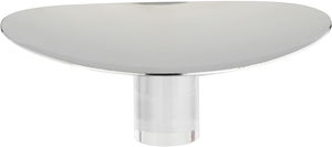 Al Saif Gallery Stainless Steel Serving Stand, 22x18x9 cm, Acrylic Base - Silver product image