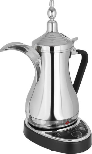 طقم دلة قهوة مع فناجين استيل دلة الخليج، 8 قطع، 1000 واط، 1 لتر - فضي product image 4