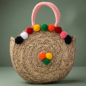 شنطة خوص السيف غاليري، 40×40 سم - بيج product image