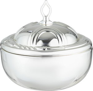 تمرية ستانلس ستيل السيف غاليري، غطاء معدني، 11 سم - فضي لامع product image