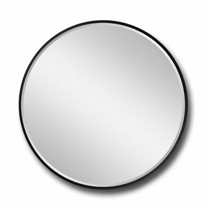 مراية دائرية زجاج، 90×90 سم، اطار معدن - اسود product image 2