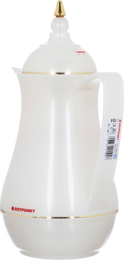 Rotpont thermos, 0.5 liters, glass inner container, plastic outer shell - white product image 3