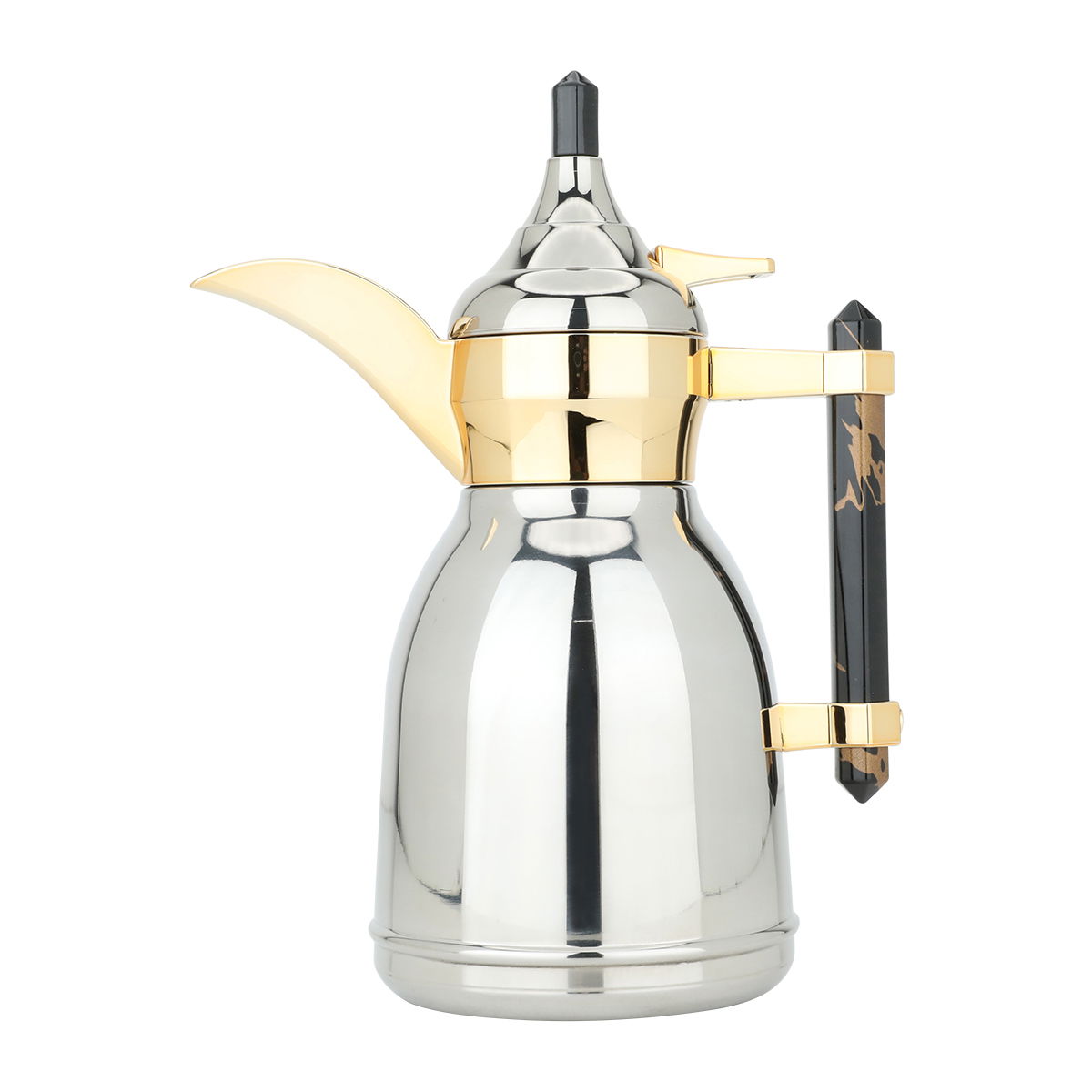 Dallah Shahad Steel Al Saif Gallery, 0.35 liters - silver black product image