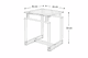 طقم طاولات اكريلك، 5 قطع - شفاف product image 4