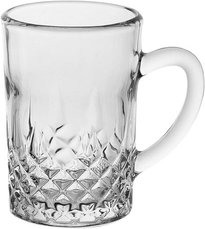 طقم تقديم بيالات شاي زجاج السيف غاليري، 6 قطع - شفاف product image 2