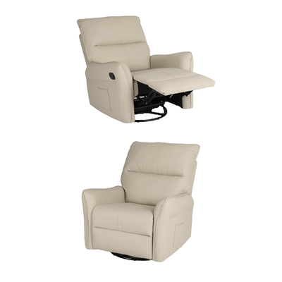 كرسي استرخاء جلد، 77x80x100 سم - بيج product image 4
