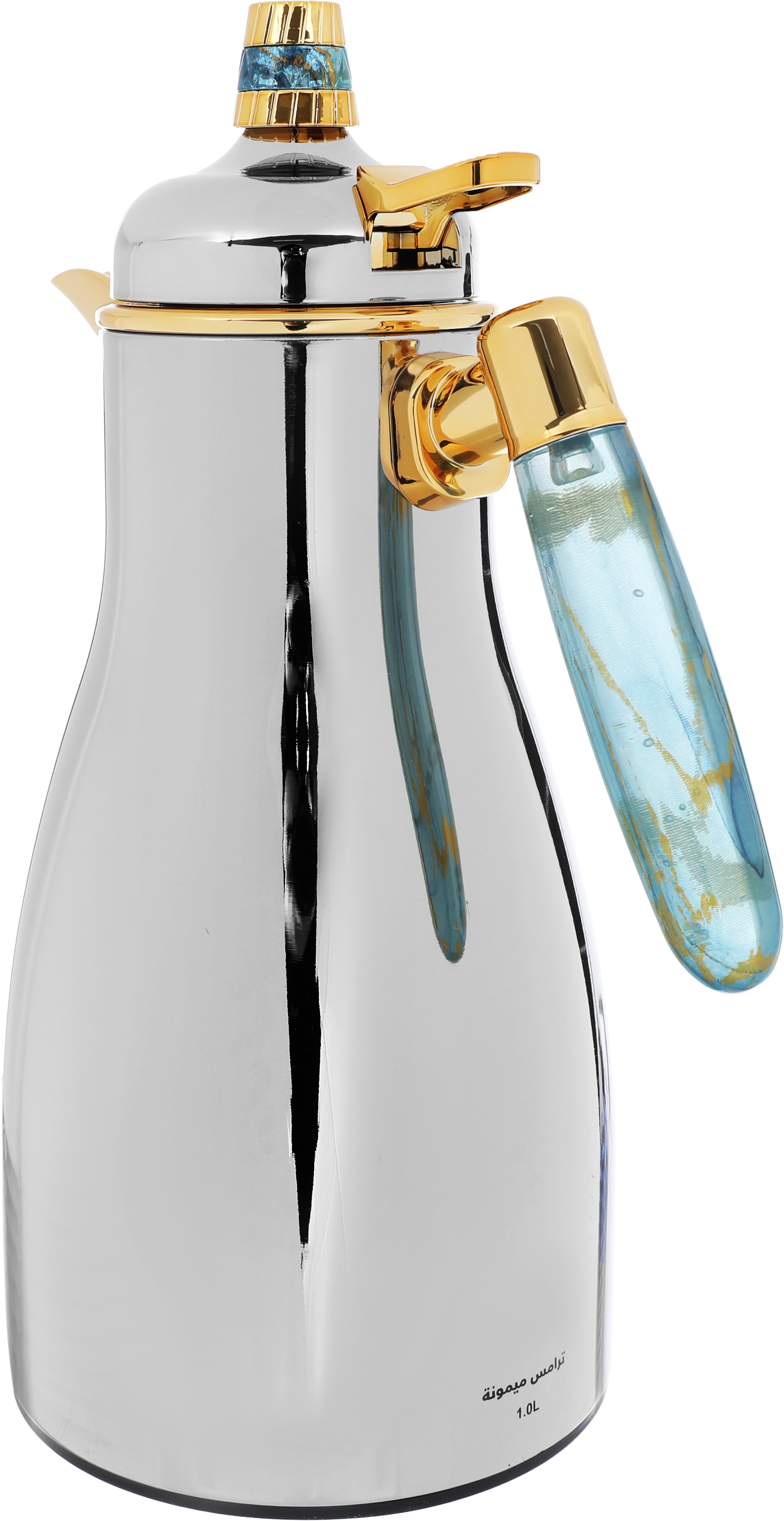 Al Saif Gallery Maimouna Steel thermos Set, 2 Pieces, 1 Liter - Silver product image 4