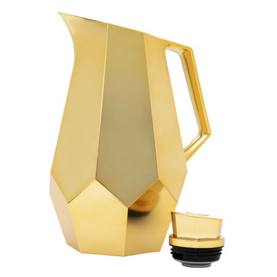 Everest Thermos, 1 liter, glass inner shell, plastic outer shell - gold product image 2