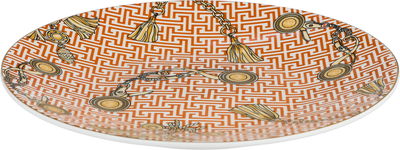 صحن تقديم بورسلان السيف غاليري، 25x25x2.6 سم، دائري - متعدد الألوان product image 2