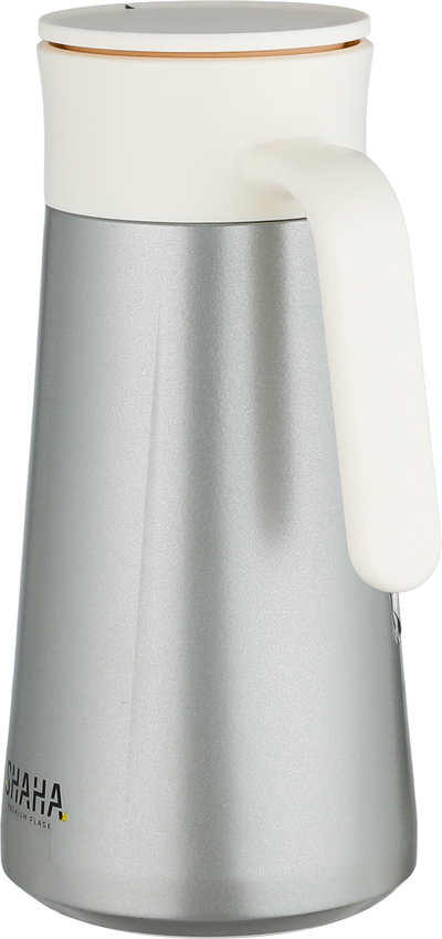 Shaha Thermos, Stainless Steel Inner Container, 1.5 Liters - Matte Silver Cream product image 2