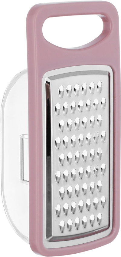 Al Saif Gallery Steel grater with plastic box - silver pink product image 3