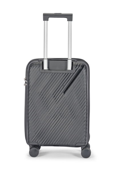 طقم شنط سفر بولي بروبيلين ليمرا، 3 مقاسات، 4 عجلات، بزاوية 360 درجة، LMA-PP522 - رمادي غامق product image 3