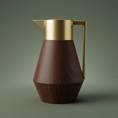 Everest Lydia Thermos, 1 litre, gold-brown handle product image 1