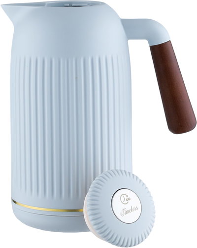Everest Jayda Thermos, 1 liter, thermal glass inner shell, plastic outer shell - white product image 5