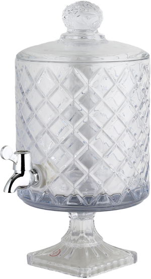 Al Saif Gallery Glass Drink Dispenser, 20x20x39 cm, Base - Transparent product image 2