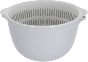 مصفاة تجفيف بلاستيك سيف سو، دائرية، مزدوجة، 22×20×12 - أبيض product image 2