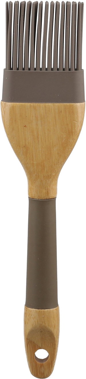 فرشاة زيت خشب سيليكون السيف غاليري، مربعة، يد خشب، 22x5 سم - خشبي فاتح بني product image 2
