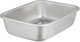علبة تخزين ستانلس استيل الصحاح، 26x19x7.3 سم، غطاء بلاستيك، قفل - فضي أسود شفاف product image 4