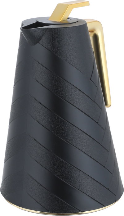 ترمس جلوري، 1 لتر، حافظة داخلية زجاج - أسود product image 5