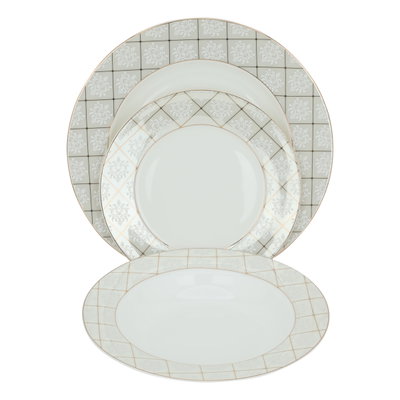 طقم سفرة بورسلان السيف غاليري، 89 قطعة - ابيض product image 6